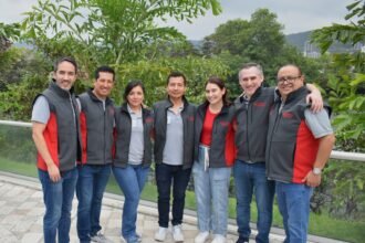 Pablo Betancourt, Gerente Comercial y Marketing; Renato Hidalgo, Gerente de TI; Johanna Erazo, Gerente de Estrategia, Customer Excellence y Sustentabilidad; Jeffrey Gómez, CEO; María Andrea Pesantes, Subgerente de Personas y Organización; Federico Frey, CInsO, Gerente Técnico Nacional; y Walter Solórzano, Gerente de Operaciones e Indemnizaciones de Generali Ecuador