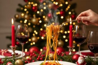 Preparaciones navideñas con pasta