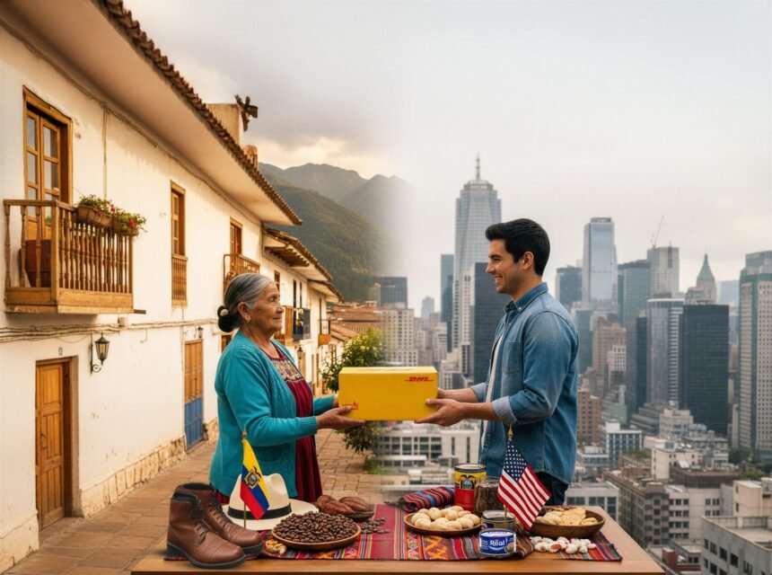Durante diciembre, miles de ecuatorianos residentes en Estados Unidos envían productos y obsequios a sus familias en Ecuador, fortaleciendo los lazos emocionales y culturales a través de soluciones logísticas exprés.
