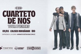 l Cuarteto de Nos anuncia dos fechas de su Tour Puertas en Ecuador