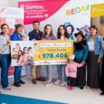 La entrega del aporte se realizó en Riobamba, en un encuentro con madres beneficiarias de los programas de REDNI.