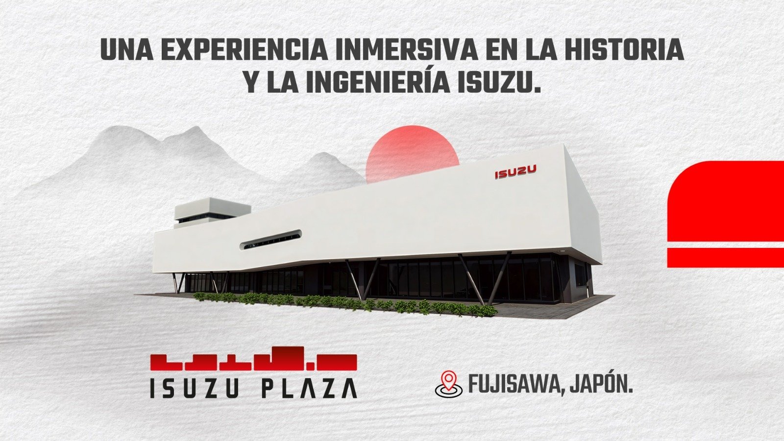 ISUZU Plaza, en Japón, reúne más de un siglo de historia, ingeniería y visión industrial de una de las marcas más representativas del transporte a nivel mundial.