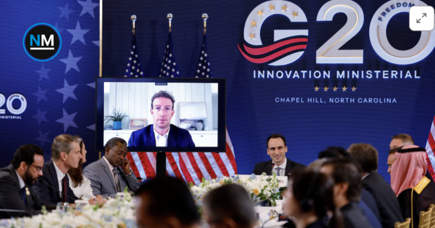 Reunión del G20 donde se discutió el uso de obras protegidas para entrenar modelos de inteligencia artificial.