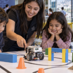Actividad de robótica educativa Cómo entrenar a tu robot en el Museo Interactivo de Ciencia de Quito