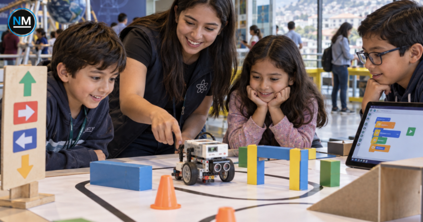 Actividad de robótica educativa Cómo entrenar a tu robot en el Museo Interactivo de Ciencia de Quito