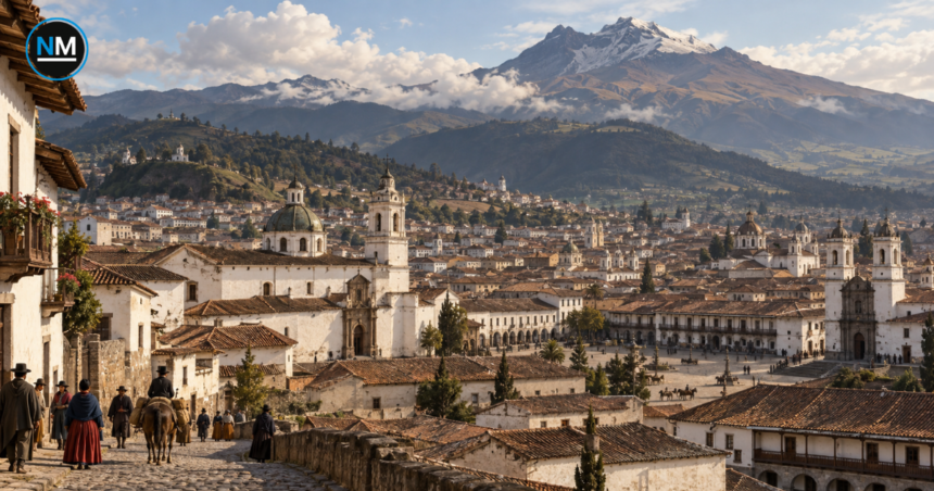 Vista histórica referencial de Quito, ciudad establecida como capital del Ecuador en 1830.