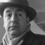 Retrato de Pablo Neruda, poeta chileno y Premio Nobel de Literatura.