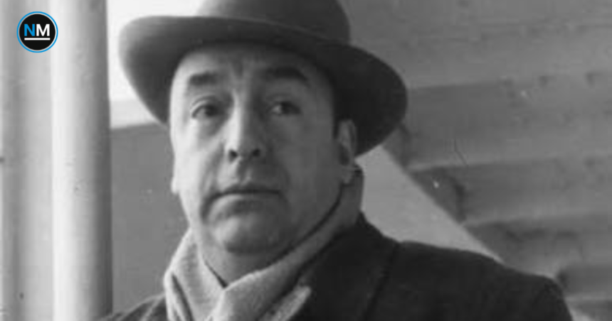 Retrato de Pablo Neruda, poeta chileno y Premio Nobel de Literatura.