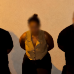 Operativo policial en Quevedo donde fueron aprehendidas tres personas investigadas por la presunta simulación de un secuestro.