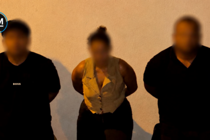 Operativo policial en Quevedo donde fueron aprehendidas tres personas investigadas por la presunta simulación de un secuestro.
