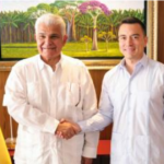 Daniel Noboa y José Raúl Mulino durante la reunión mantenida en Guayaquil el 4 de septiembre de 2026.