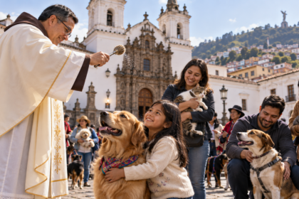 Bendición de mascotas en Quito por el Día Mundial de los Animales