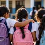 Niñas y adolescentes participan en una actividad educativa durante el Día Internacional de la Niña.