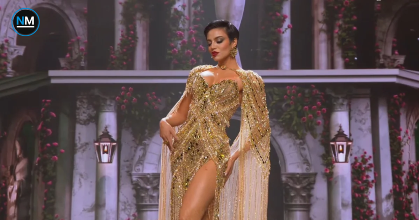 Shyare Andrade durante la final de Miss Grand International 2026 en Bangkok.
