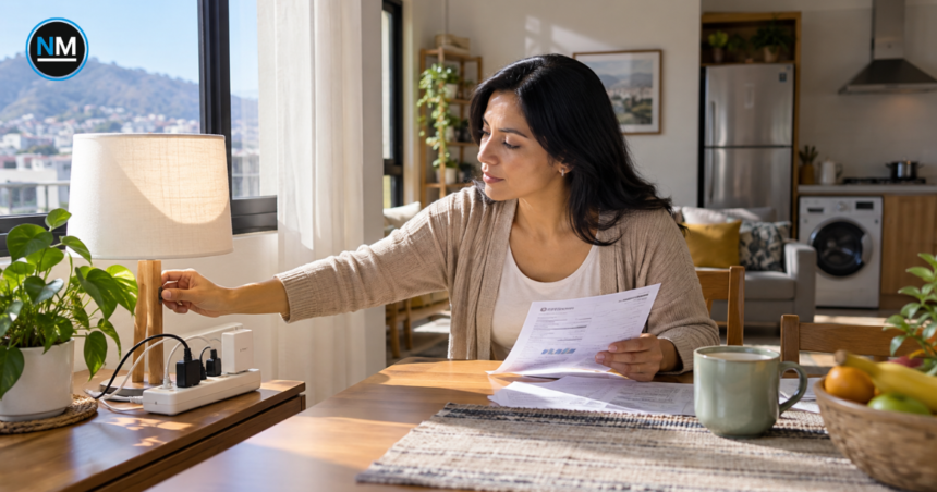 Persona aprovechando la iluminación natural de su vivienda para reducir el consumo eléctrico