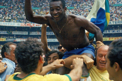 Pelé con la selección brasileña durante la Copa del Mundo de México 1970
