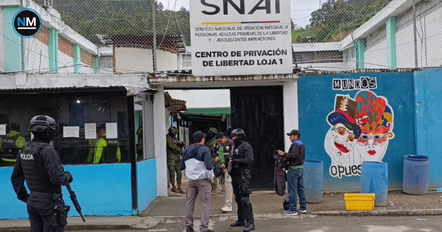 Vista exterior del Centro de Rehabilitación Social de Loja, donde dos personas privadas de libertad fueron encontradas sin vida.