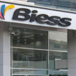 Fachada de una oficina del Banco del Instituto Ecuatoriano de Seguridad Social (Biess) en Ecuador.